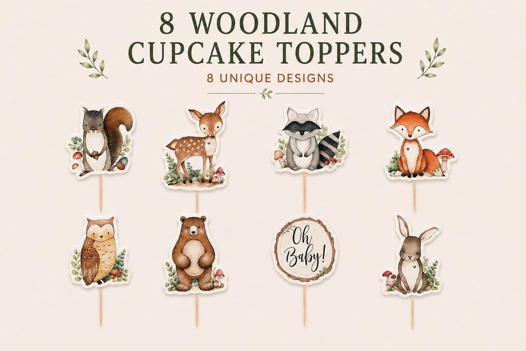 Woodland Party Table Set for 8 | Forest Birthday Tableware
