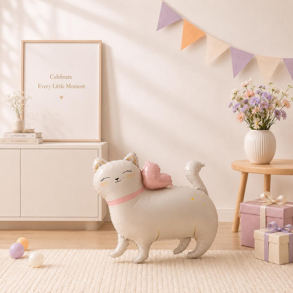 Kitty Foil Balloon | Sleepover Birthday Party Decor