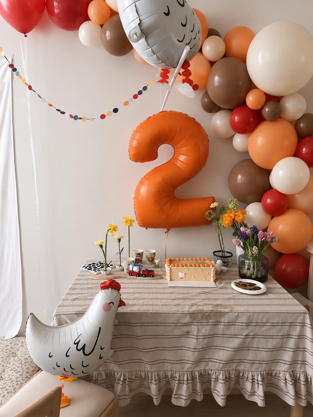 Farm Balloon Garland Kit | Barnyard Birthday Party Decor