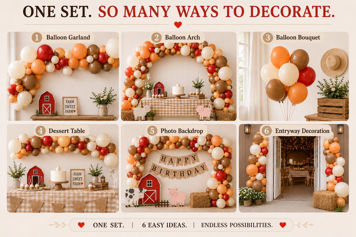 Farmhouse Balloon Add-On Set | 54 Latex Balloons