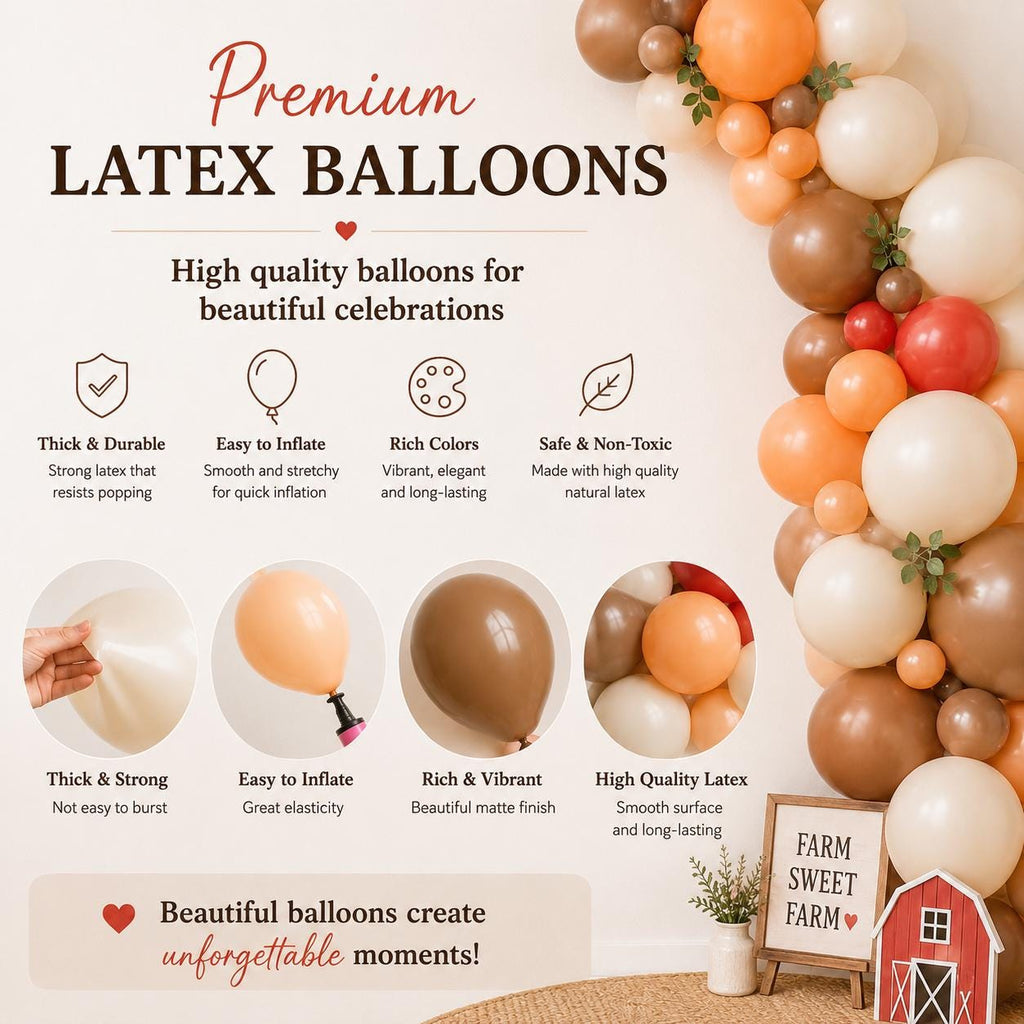 Farm Balloon Garland Kit | Barnyard Birthday Party Decor