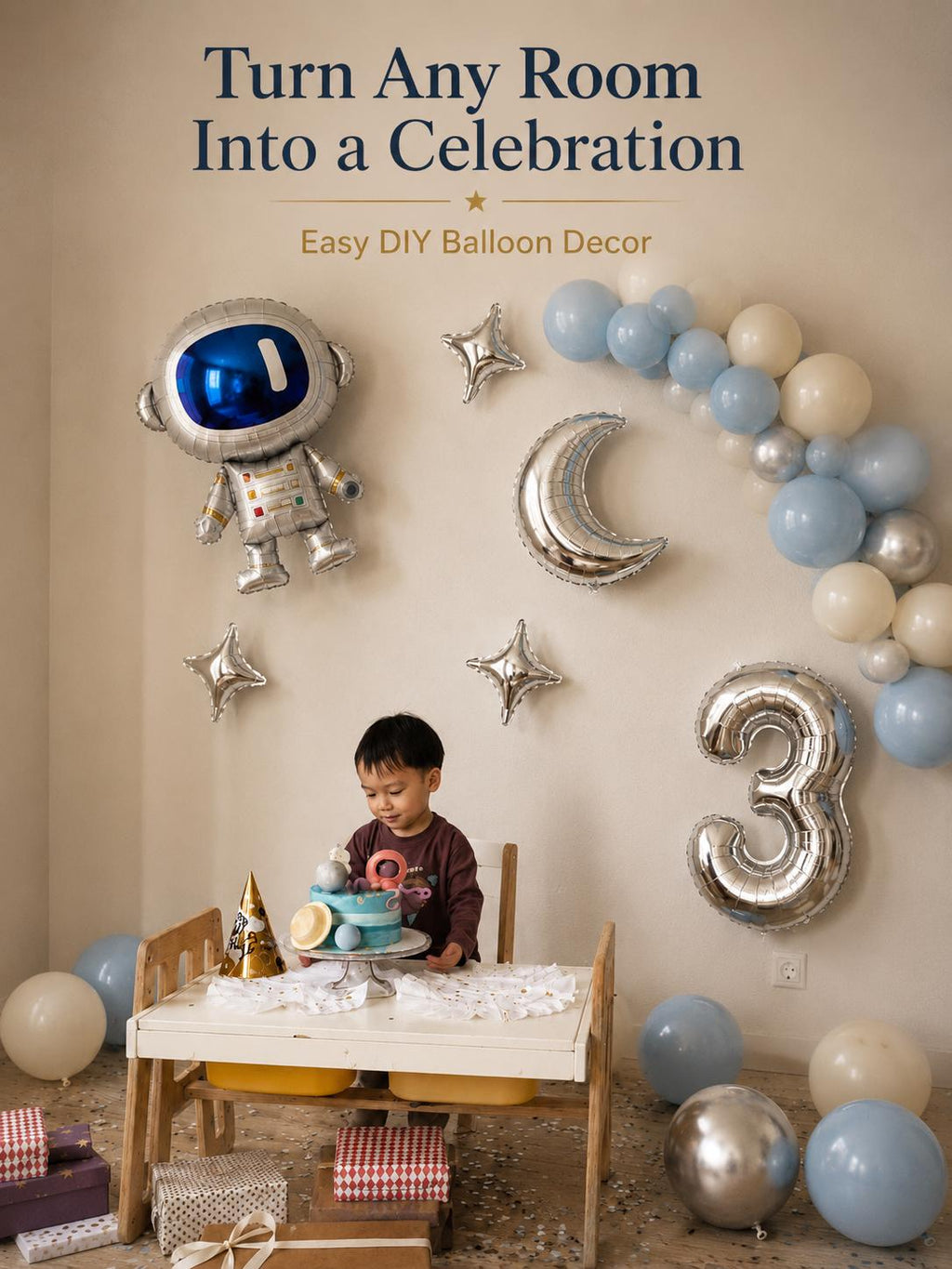 Space Balloon Garland Kit | Astronaut Birthday Party Decor