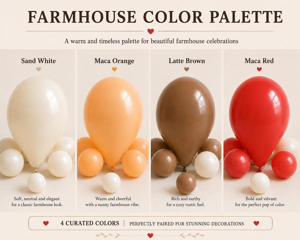 Farmhouse Balloon Add-On Set | 54 Latex Balloons