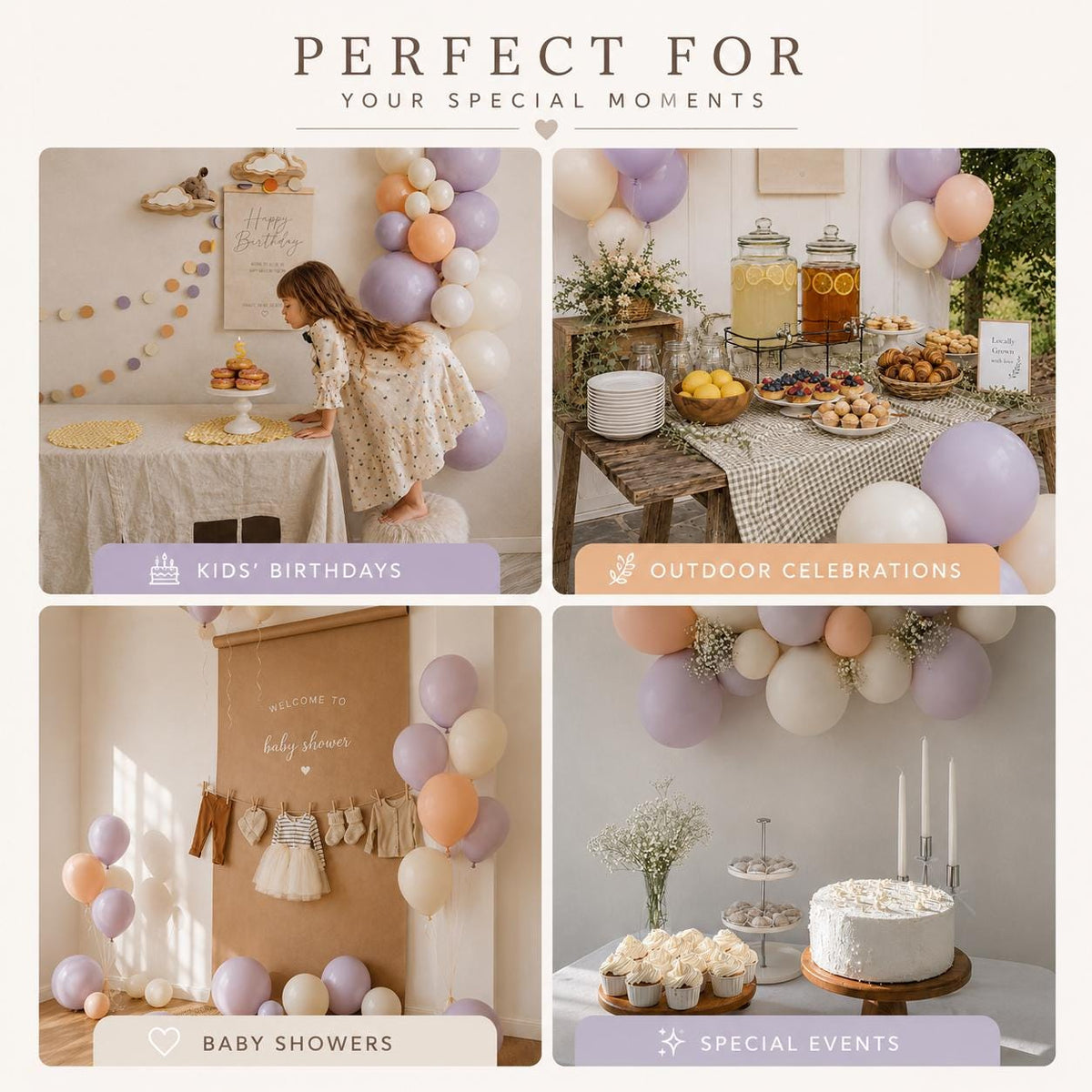 Pastel Balloon Add-On Set | 54 Latex Balloons