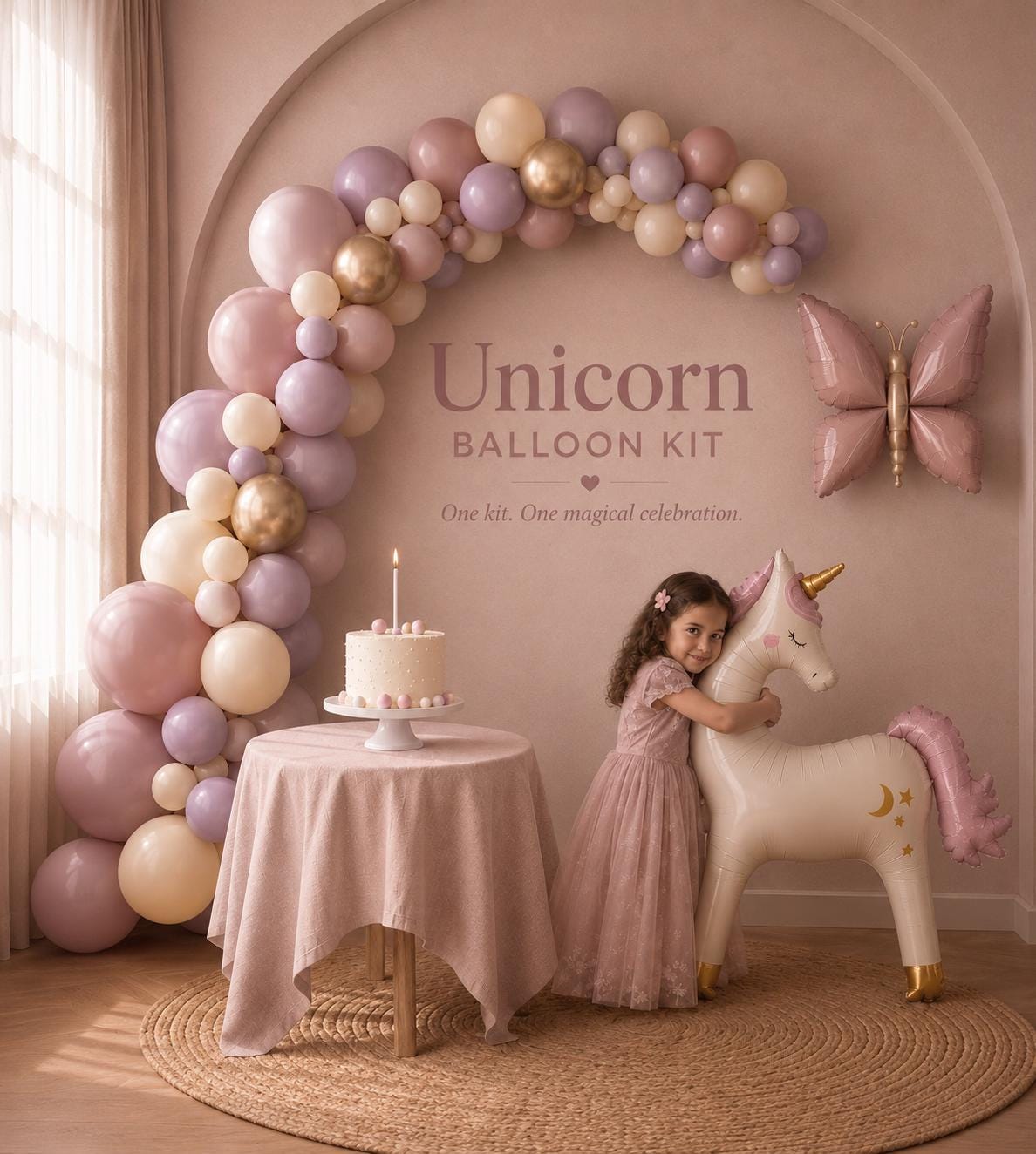 Unicorn Balloon Garland Kit | Unicorn Birthday Party Decor