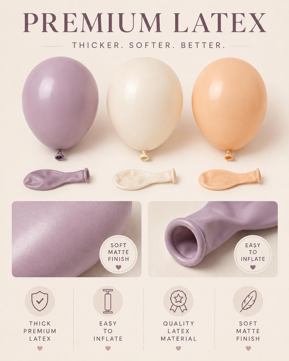 Pastel Balloon Add-On Set | 54 Latex Balloons