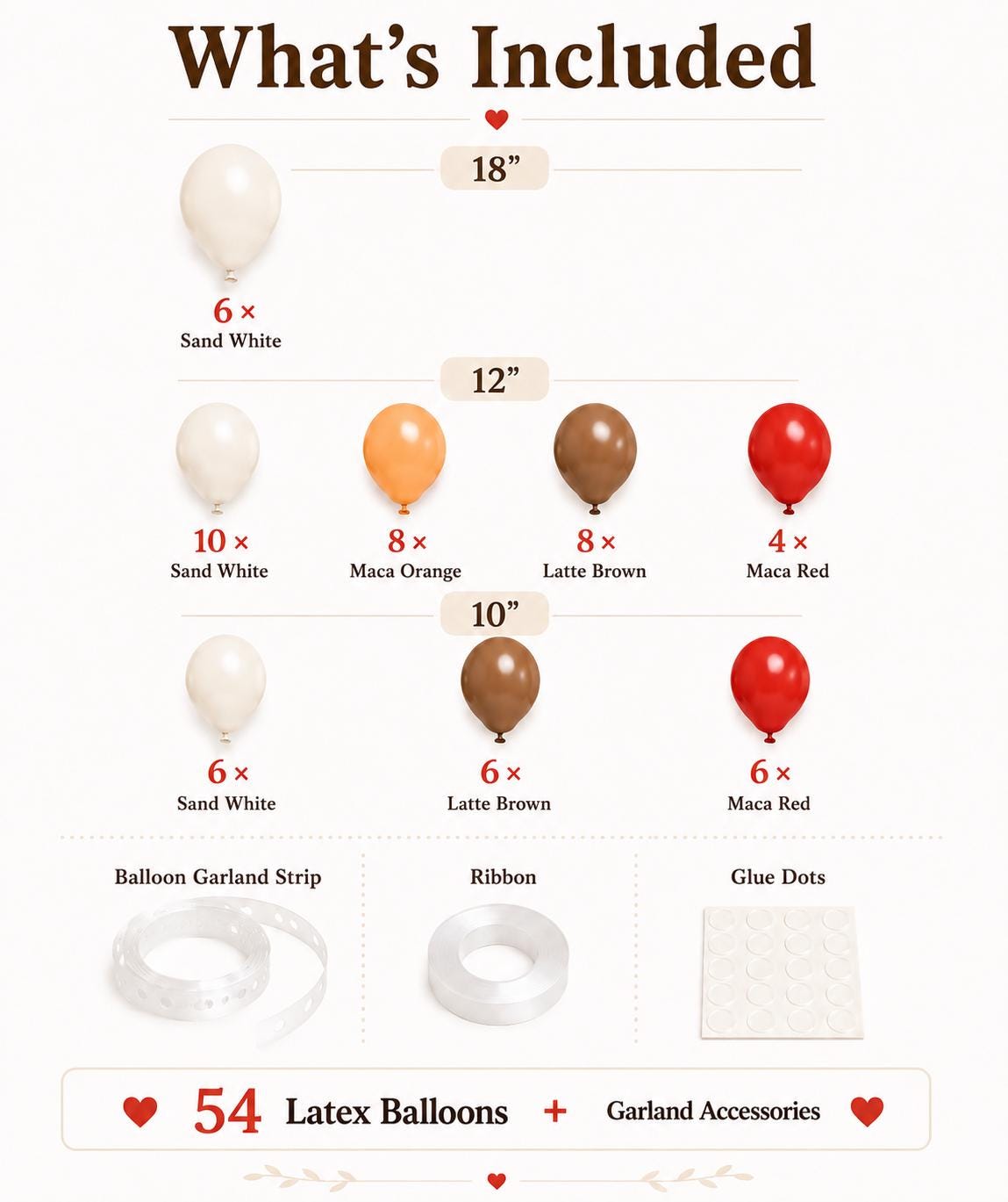 Farmhouse Balloon Add-On Set | 54 Latex Balloons