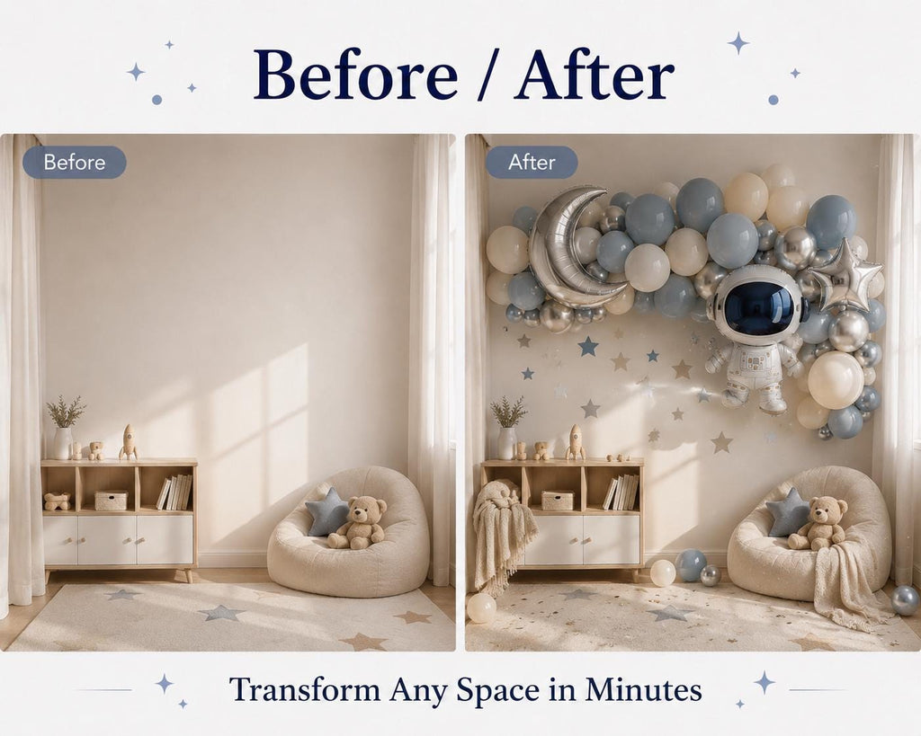 Space Balloon Garland Kit | Astronaut Birthday Party Decor