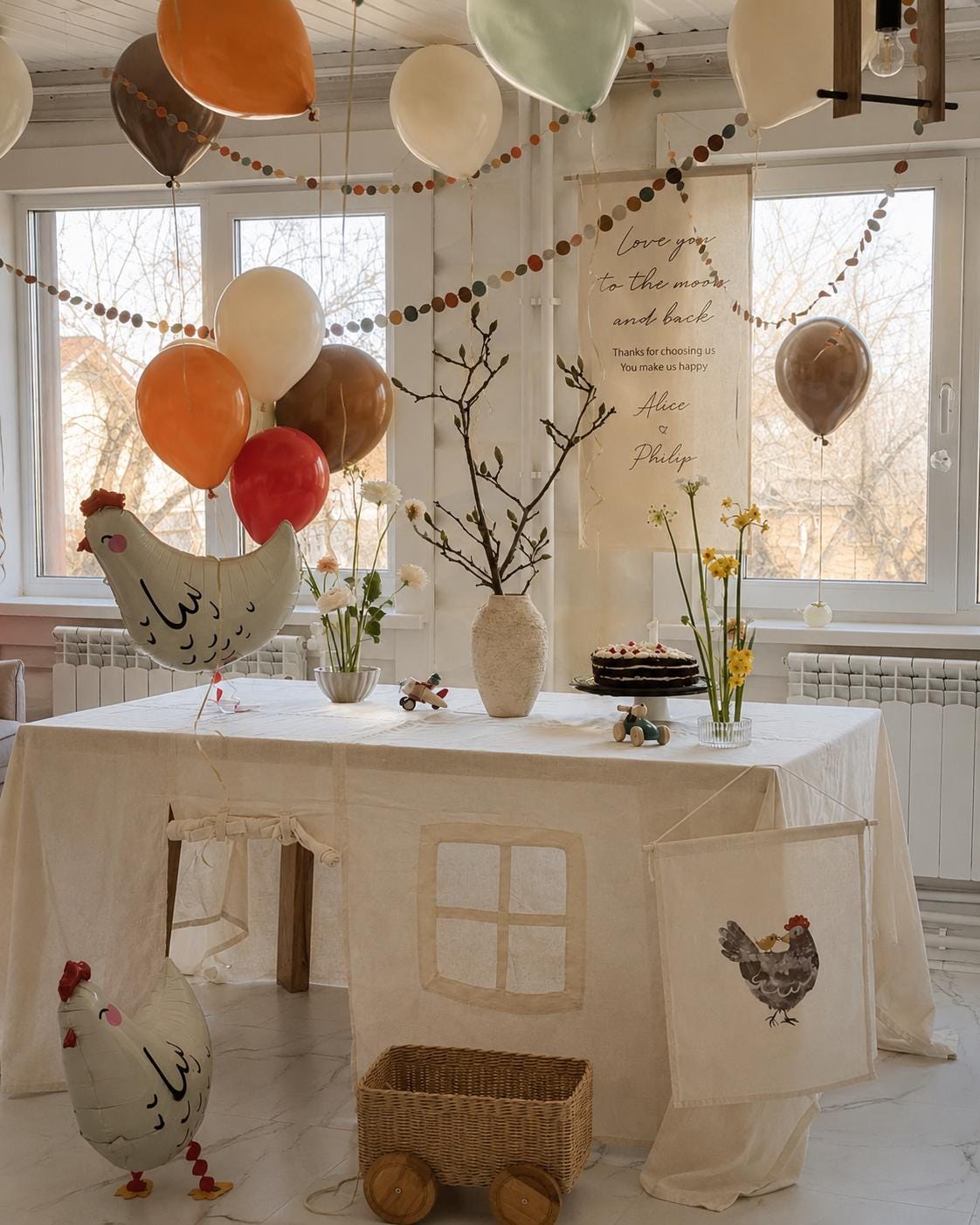 Farm Balloon Garland Kit | Barnyard Birthday Party Decor