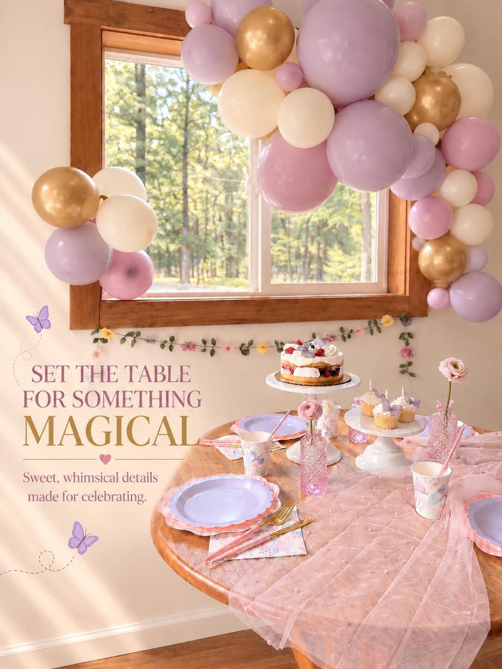 Unicorn Party Table Set for 8 | Unicorn Birthday Tableware