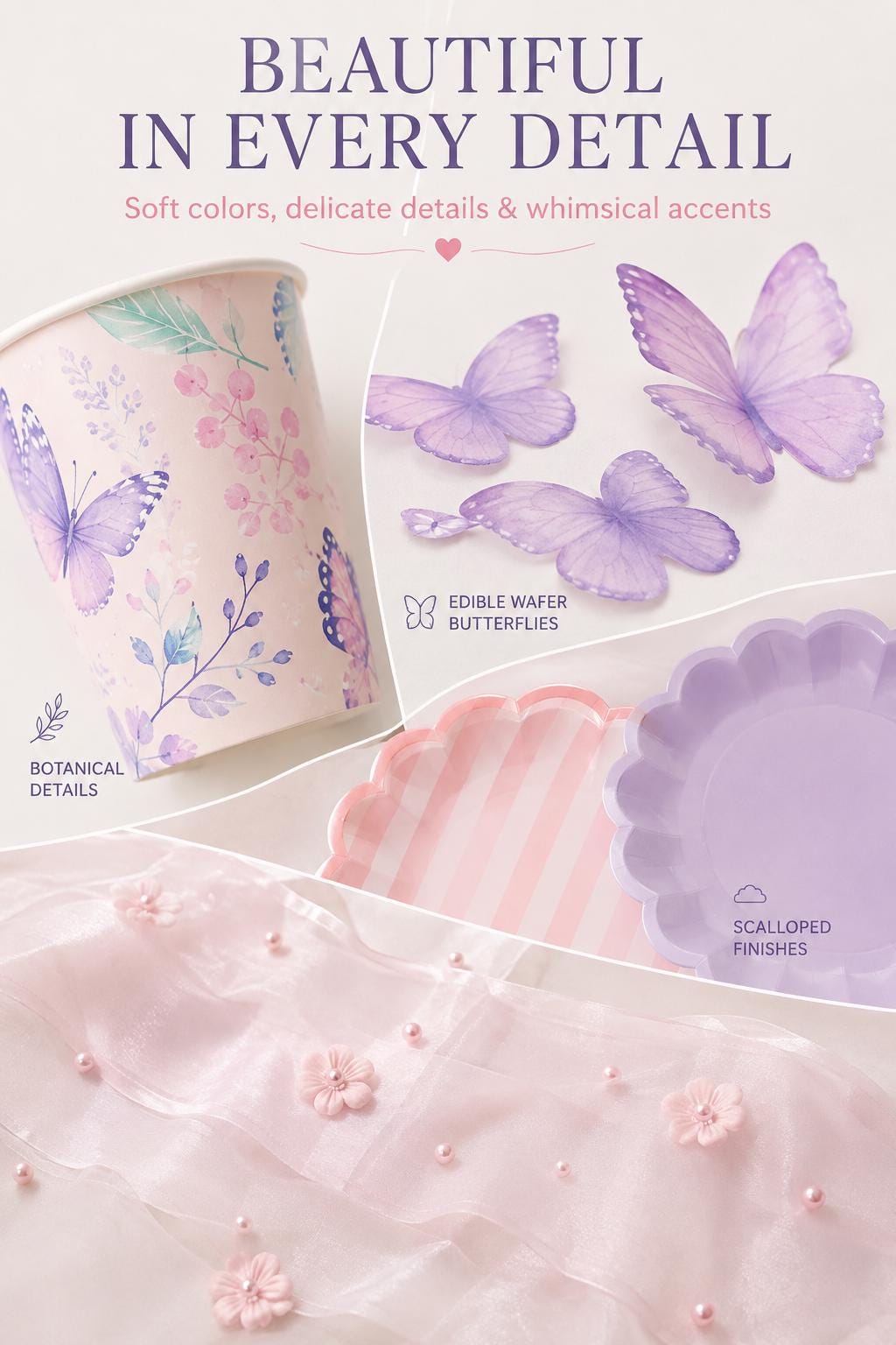 Unicorn Party Table Set for 8 | Unicorn Birthday Tableware