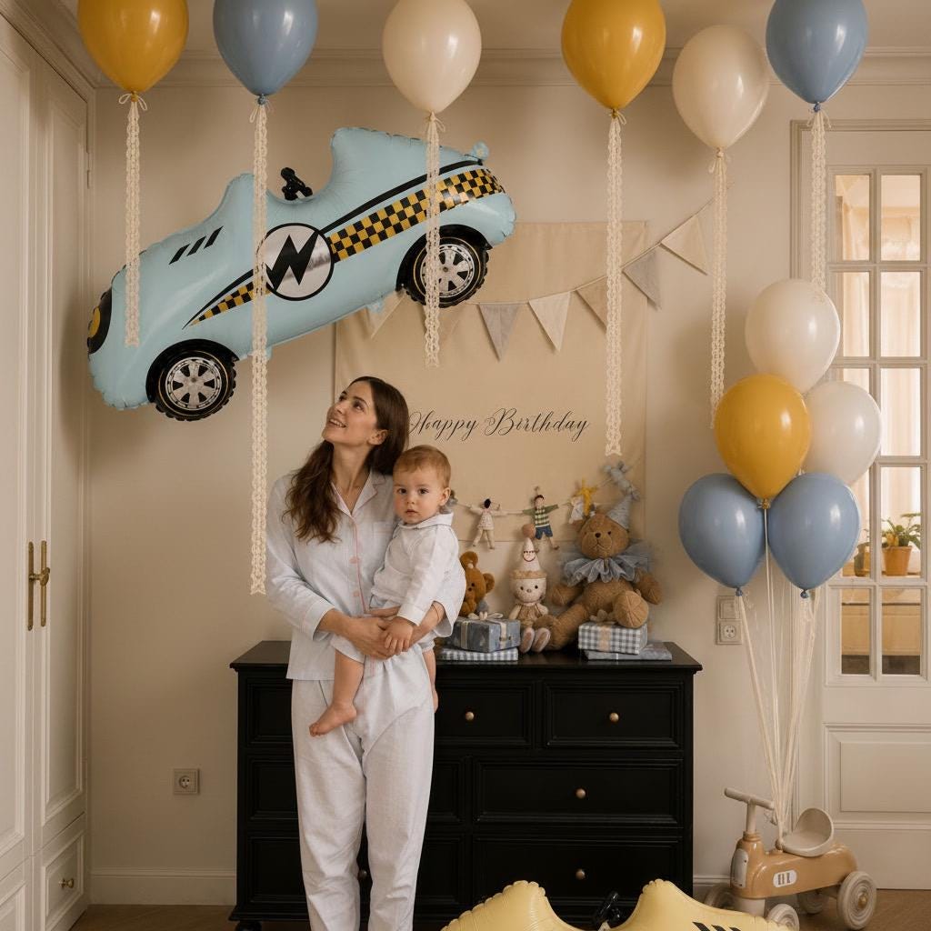 Race Car Balloon Garland Kit | Race Birthday Party Decor
