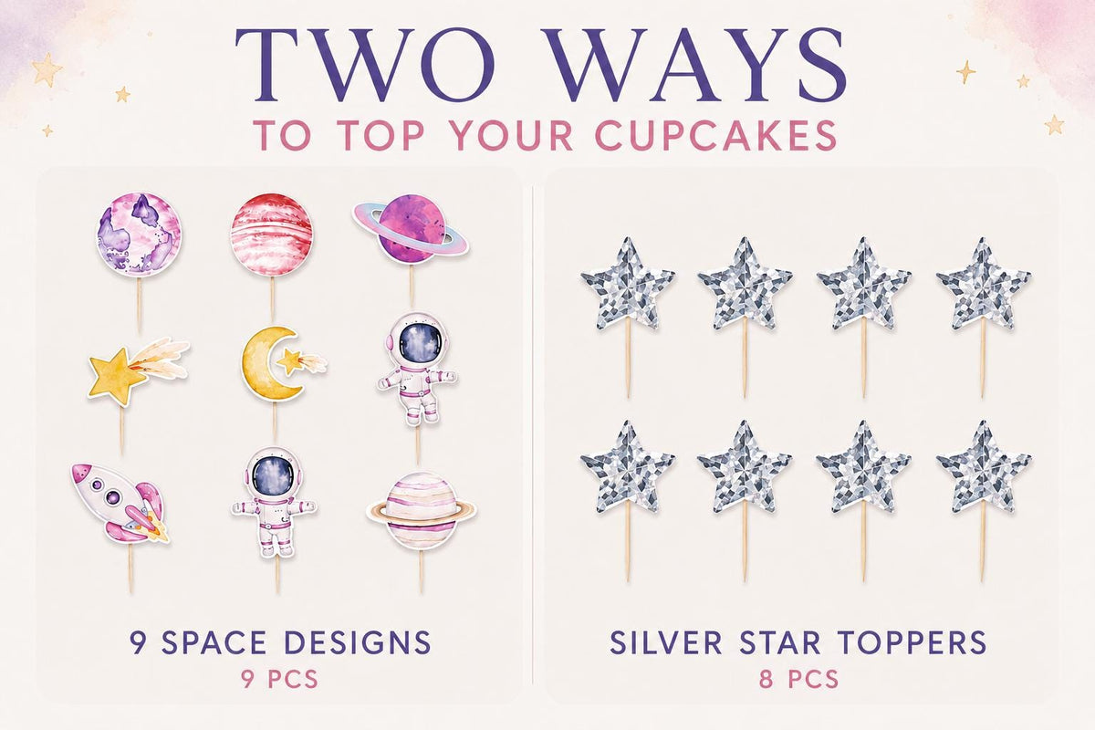 Space Party Table Set for 8 | Celestial Birthday Tableware