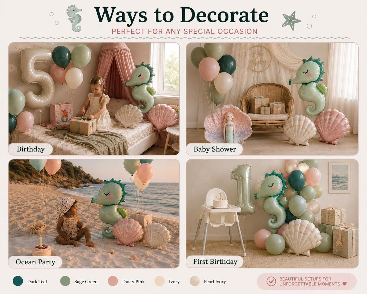 Ocean Balloon Garland Kit | Mermaid Birthday Party Decor