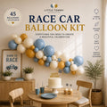 Balloon Garland Kit, 45 Blue White Yellow Balloons, Party Decor