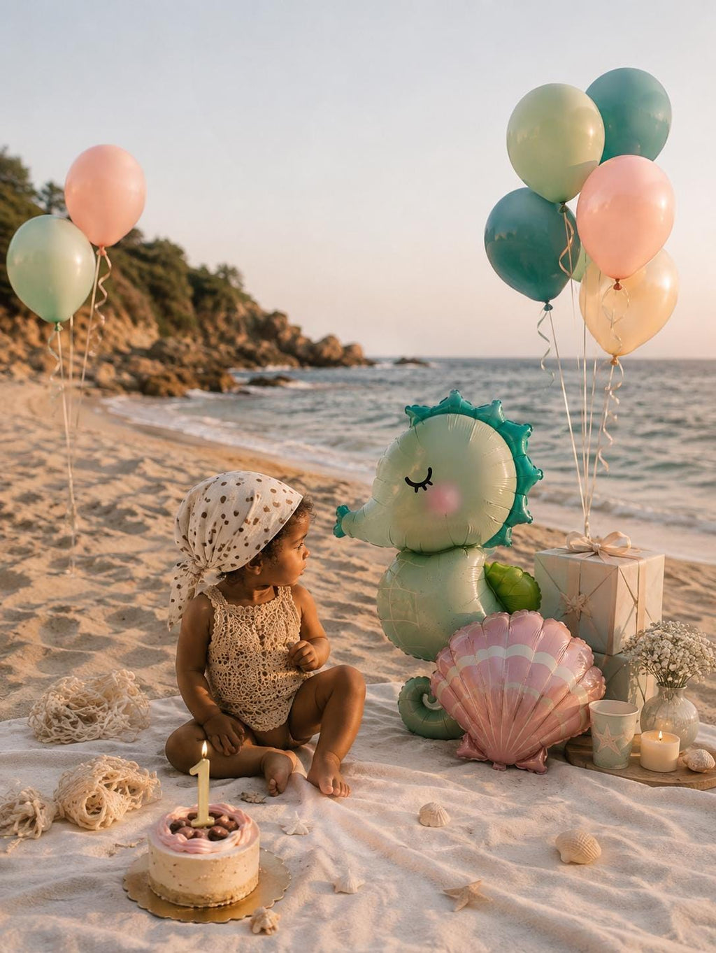 Ocean Balloon Garland Kit | Mermaid Birthday Party Decor