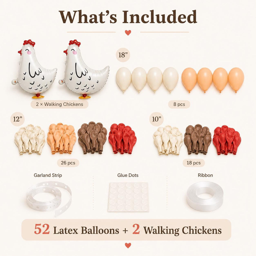 Farm Balloon Garland Kit | Barnyard Birthday Party Decor