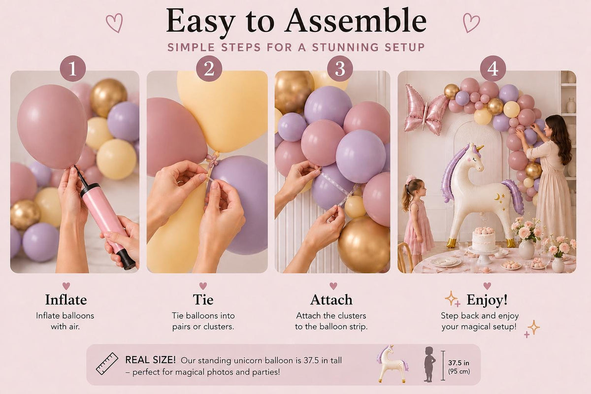 Unicorn Balloon Garland Kit | Unicorn Birthday Party Decor